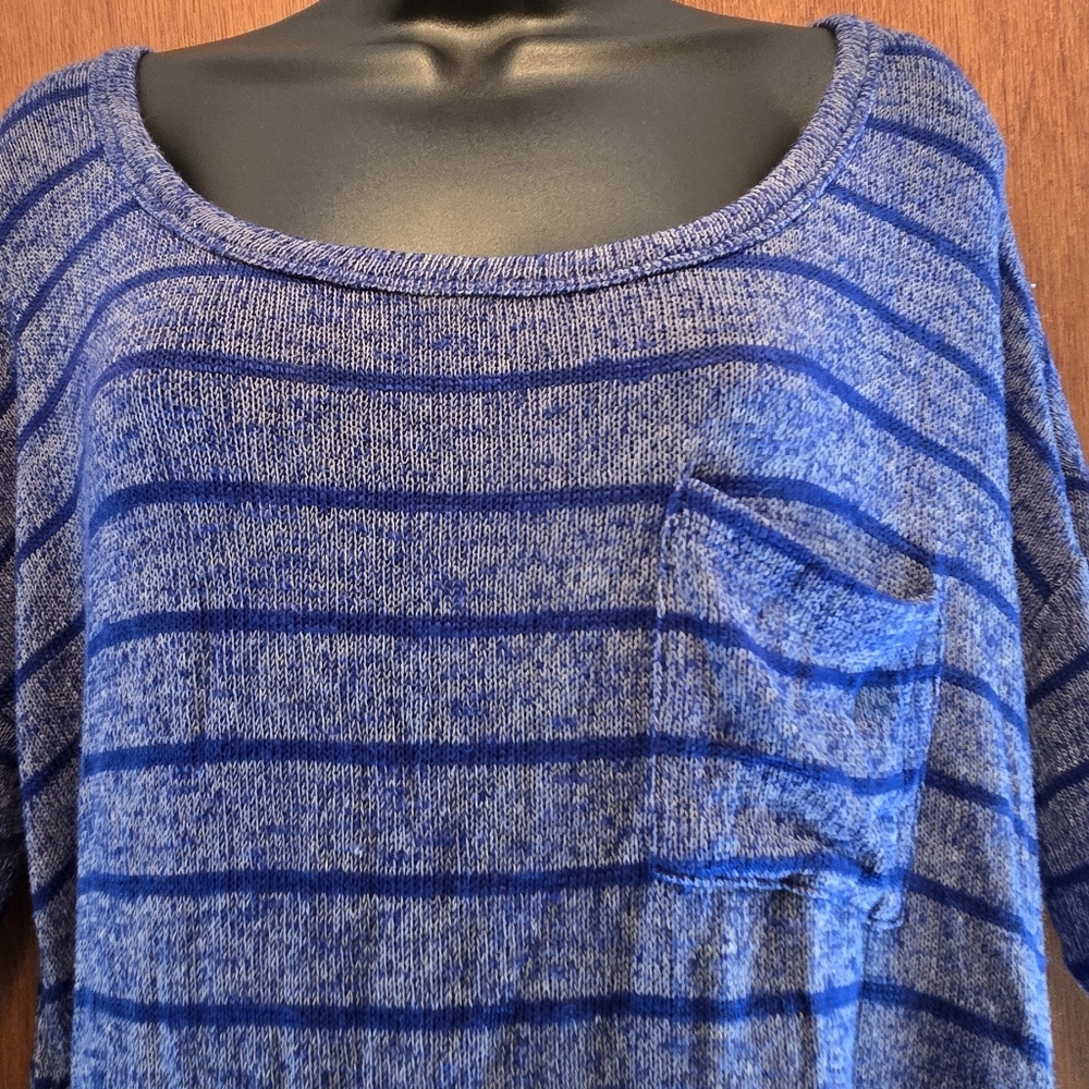 Mossimo Supply Co. Blue Striped Short Sleeve Tee SzM NWT - Picture 4 of 6